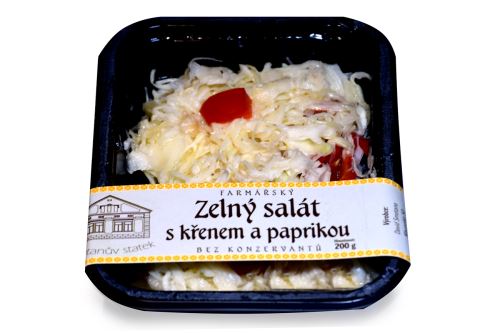 Zelný salát s křenem a paprikou