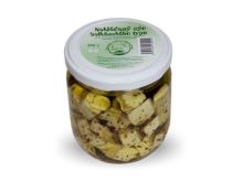 Nakládané sýrové kostky balkánského typu v oleji 350g - ve skle